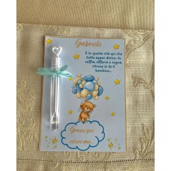 Segnaposto bolla di sapone