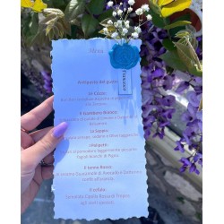 Menù segnaposto Wedding