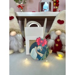 Pallina in legno con foto