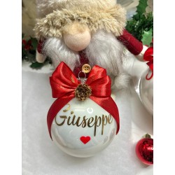 Pallina con nome (in vetro)