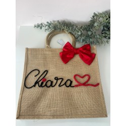 Borsa in juta 42x33cm (realizzata a mano)