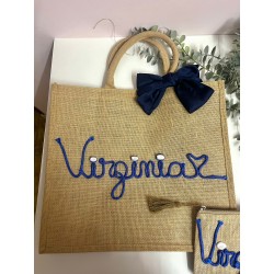 Borsa in juta 42x33cm (realizzata a mano)